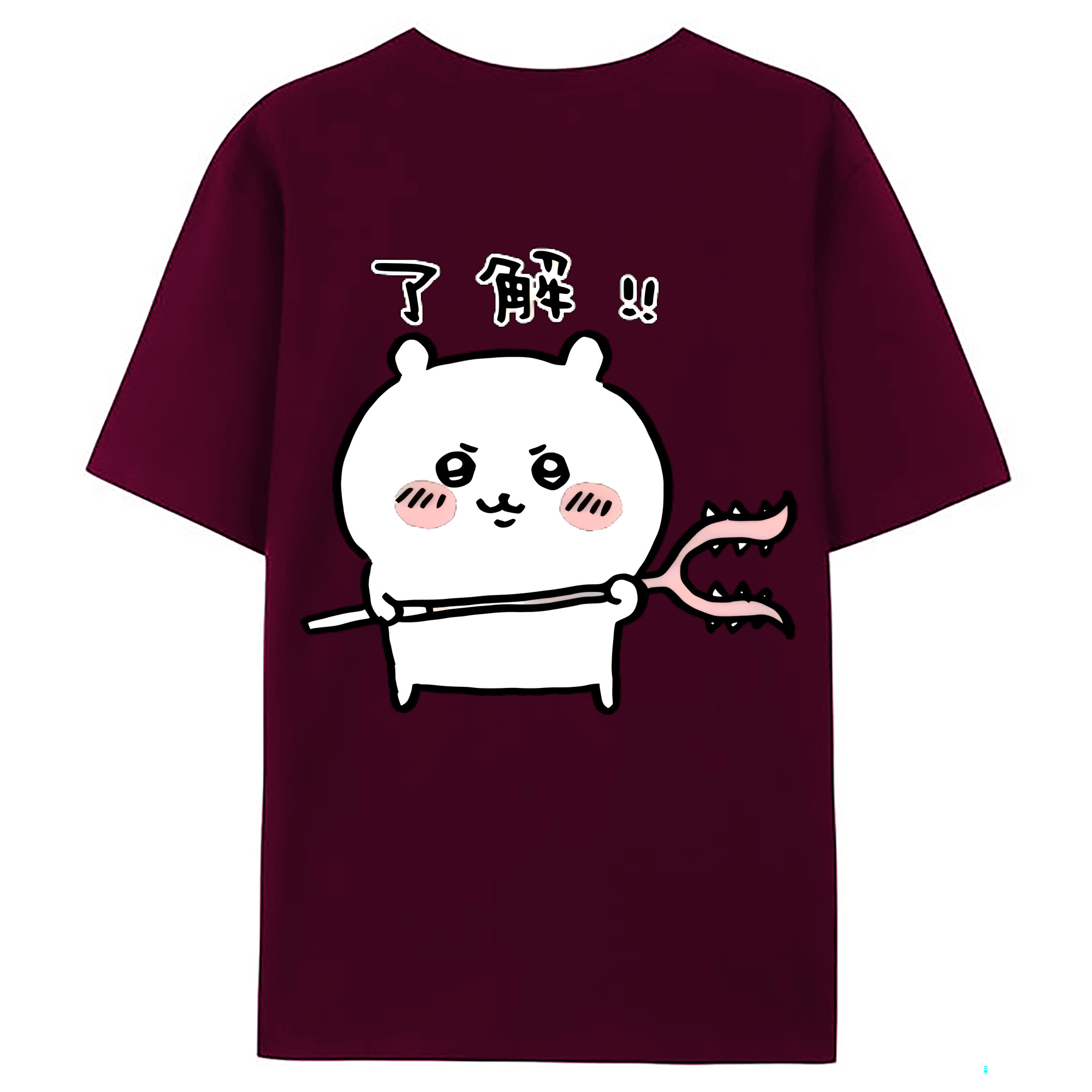 （画像用） ちいかわ ちいかわ Chii-kawa chiikawa レディース半袖Tシャツ(バックプリント)